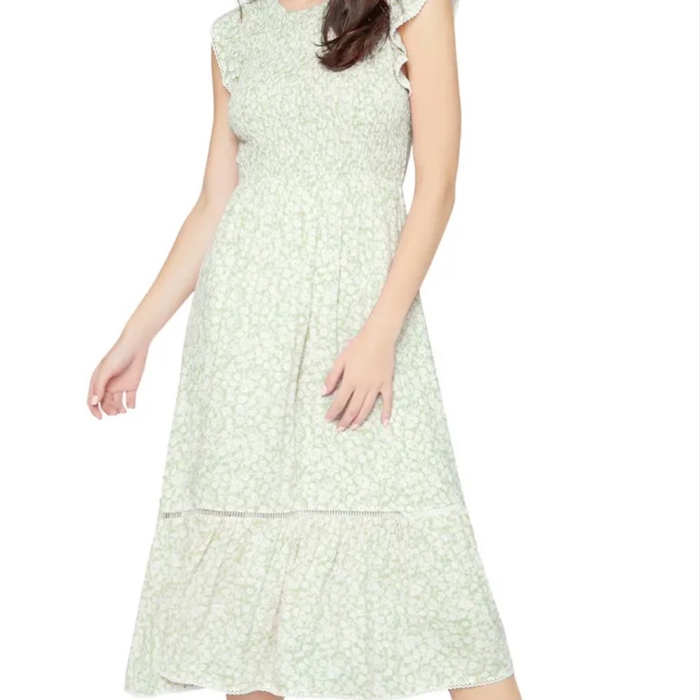 Lost + Wander Pick Me Floral Dress Mint Green